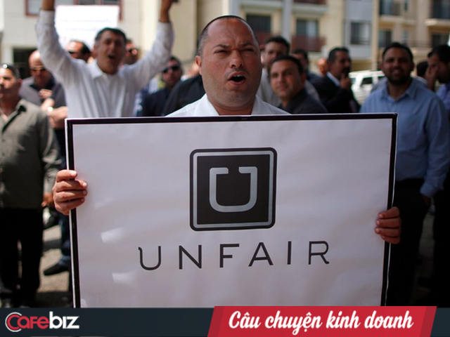 Biểu tình phản đối Uber.