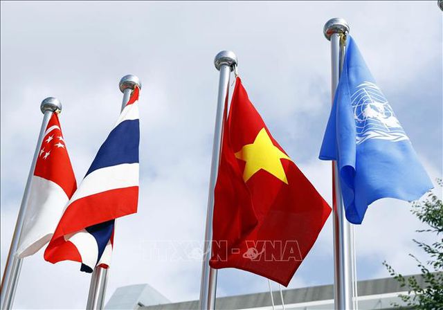 Quốc kỳ Việt Nam tại hội nghị G20. Ảnh: Thống Nhất –TTXVN