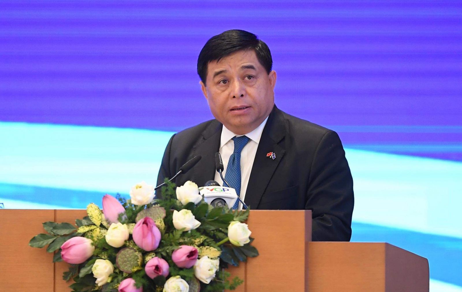 Bộ trưởng Bộ Kế hoạch và Đầu tư Nguyễn Chí Dũng phát biểu tại lễ ký. - Ảnh: VGP/Nhật Bắc