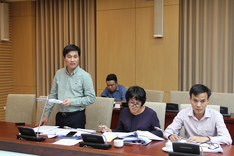 Cục trưởng Cục Phát triển đô thị Nguyễn Tường Văn đã báo cáo Dự thảo quy hoạch hệ thống đô thị và nông thôn quốc gia.