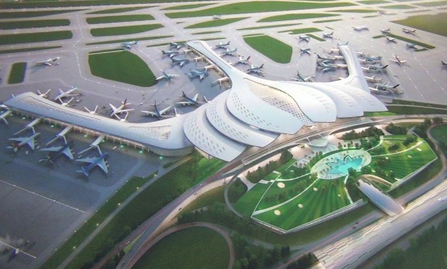 Phối cảnh sân bay Long Thành - một trong những dự án trọng điểm của vùng. Ảnh: ACV.