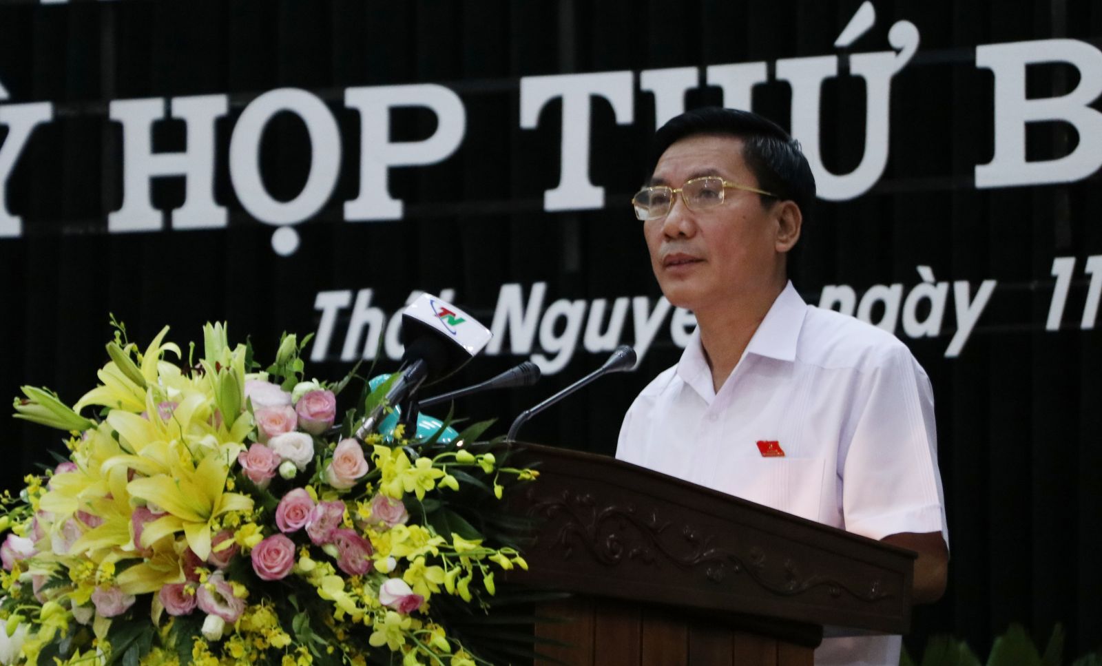 Ông Vũ Hồng Bắc, Chủ tịch UBND tỉnh Thái Nguyên tại một cuộc họp. Nguồn: http://thainguyen.gov.vn