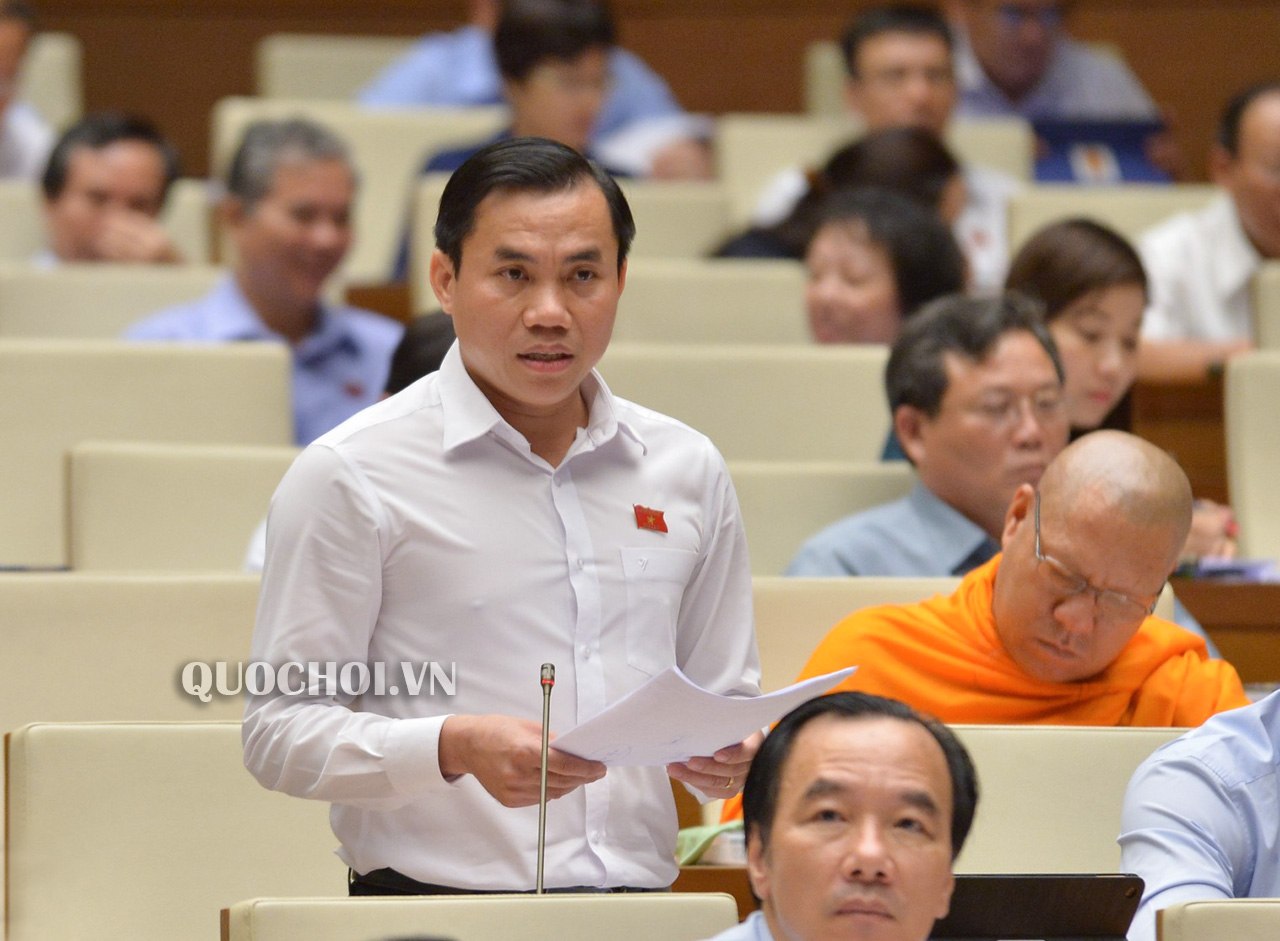 Đại biểu Lê Công Đỉnh phát biểu tại phiên họp toàn thể của Quốc hội