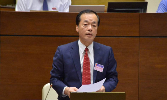Bộ trưởng Bộ Xây dựng Phạm Hồng Hà trả lời chất vấn của đại biểu Quốc hội