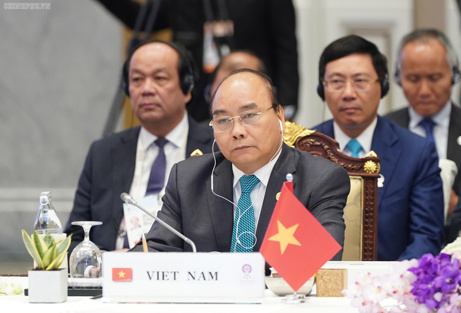 Thủ tướng Nguyễn Xuân Phúc dự Phiên họp toàn thể Hội nghị Cấp cao ASEAN lần thứ 34. Ảnh: VGP