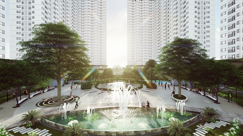 Tòa NO2, NO3 dự án EcoHome 3 là công trình nhà ở xã hội đầu tiên tại Việt Nam đạt được chứng chỉ xanh quốc tế EDGE (IFC)