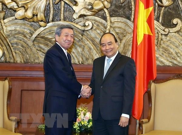 Thủ tướng Nguyễn Xuân Phúc tiếp ông Motoo Hayashi, Quyền Tổng Thư ký Đảng Dân chủ Tự do Nhật Bản tháng 12/2018 (Ảnh: Thống Nhất/TTXVN)