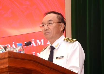 Ông Đoàn Xuân Tiên, Phó Tổng KTNN tại họp báo. Ảnh:VGP/Huy Thắng
