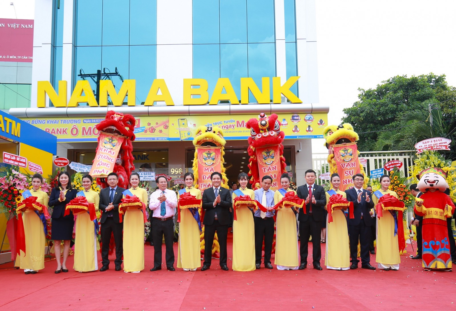 Nam A Bank Ô Môn chính thức khai trương tại số 998 đường Tôn Đức Thắng, khu vực 10, phường Châu Văn Liêm, quận Ô Môn, TP. Cần Thơ.
