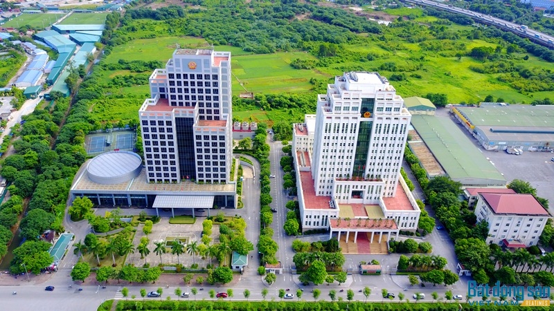 Trụ sở mới của Bộ Tài Nguyên Môi trường và Bộ Nội Vụ được xây dựng sát nhau trên đường Tôn Thất Thuyết.