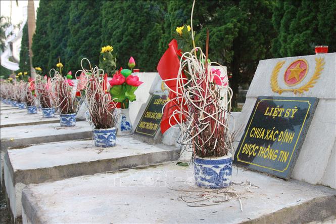 Khu mộ mới quy tập tại Nghĩa trang Liệt sỹ Quốc gia Vị Xuyên.