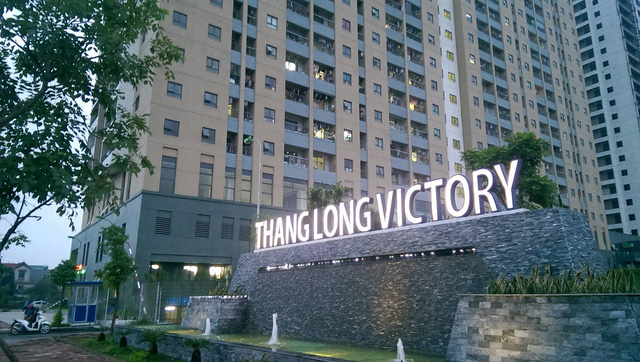 Tòa chung cư Thăng Long Victory (KĐT Nam An Khánh, Hoài Đức, Hà Nội). Ảnh: T.G.