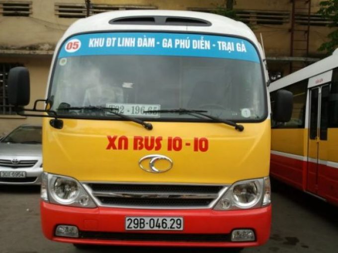 Lộ trình tuyến xe buýt số 05: Linh Đàm - Phú Diễn