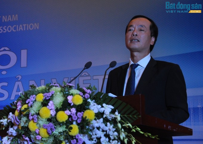 Ông Phạm Hồng Hà, Ủy viên Trung ương Đảng, Bộ trưởng Bộ Xây dựng phát biểu tại Đại hội.