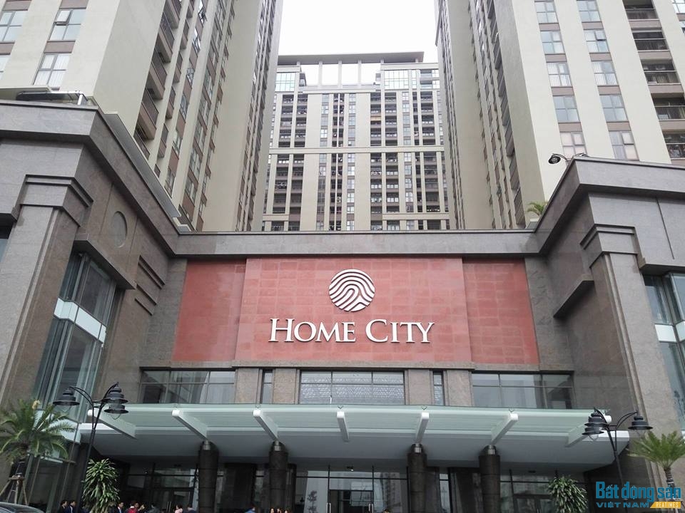 Dự án Home City có 4 tòa nhà với 1.212 căn hộ.