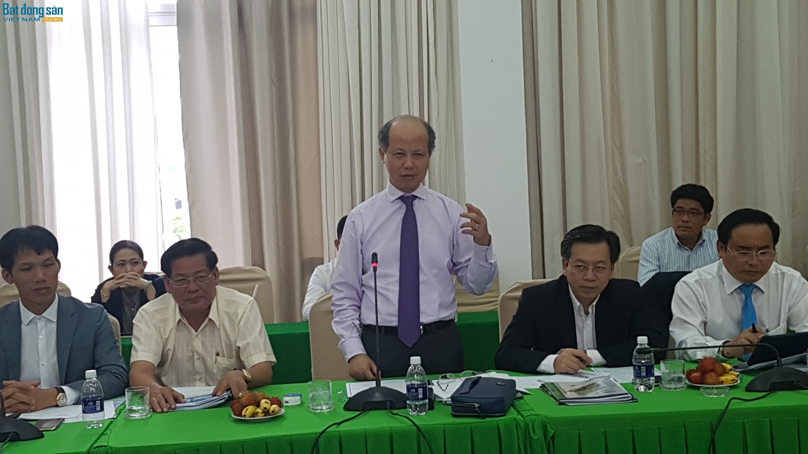 ông Nguyễn Trần Nam, nguyên Thứ trưởng Bộ Xây dựng, Chủ tịch Hiệp hội BĐS Việt Nam phát biểu tại buổi làm việc.