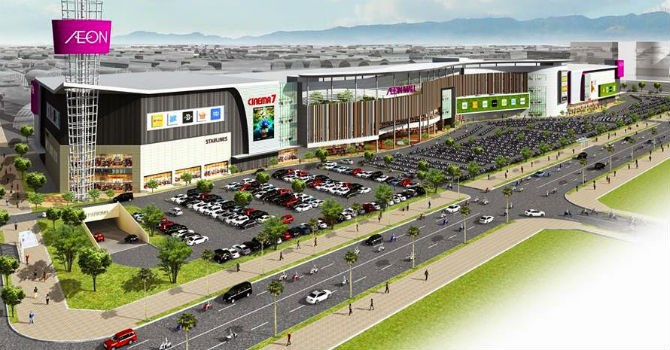 Chưa chính thức được khởi công, đại siêu thị AEON Mall đã tạo ra những 