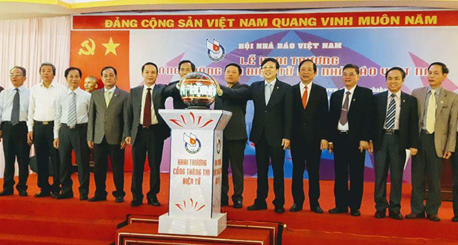 Hội Nhà báo Việt Nam đã khai trương Cổng Thông tin điện tử của Hội.
