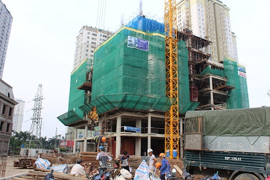 Hà Nội có 24 trường hợp chuyển đổi mục đích sử dụng đất làm dự án trong giai đoạn 2014 - 2016. Trong ảnh là dự án New House Xa La.