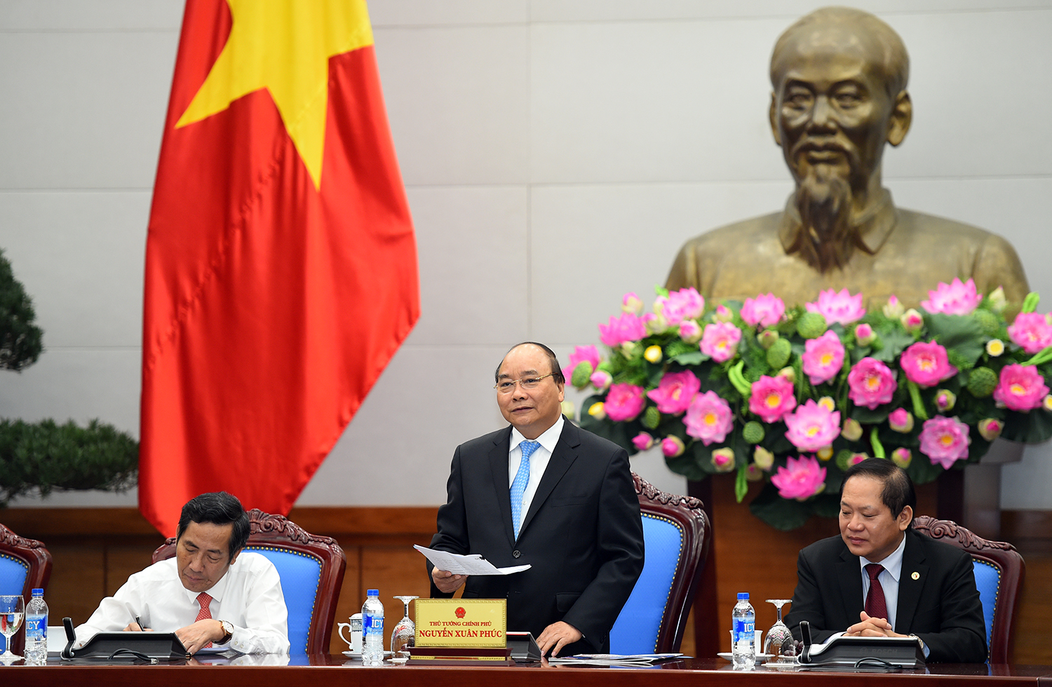 Thủ tướng cho rằng, báo chí là cầu nối hữu hiệu giữa doanh nghiệp và Chính phủ. Ảnh: VGP/Quang Hiếu.