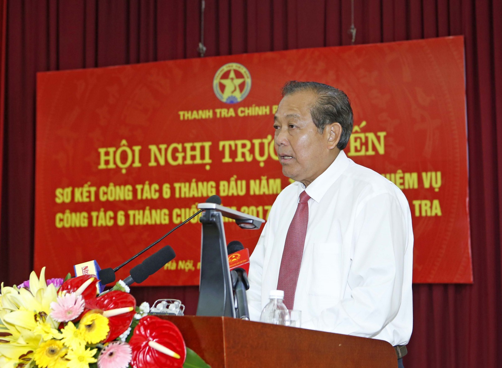 Phó Thủ tướng Thường trực Chính phủ Trương Hoà Bình phát biểu chỉ đạo tại Hội nghị. Ảnh: VGP/Lê Sơn.