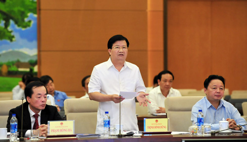 Phó Thủ tướng Trịnh Đình Dũng giải trình, làm rõ những vấn đề thuộc trách nhiệm của Chính phủ.