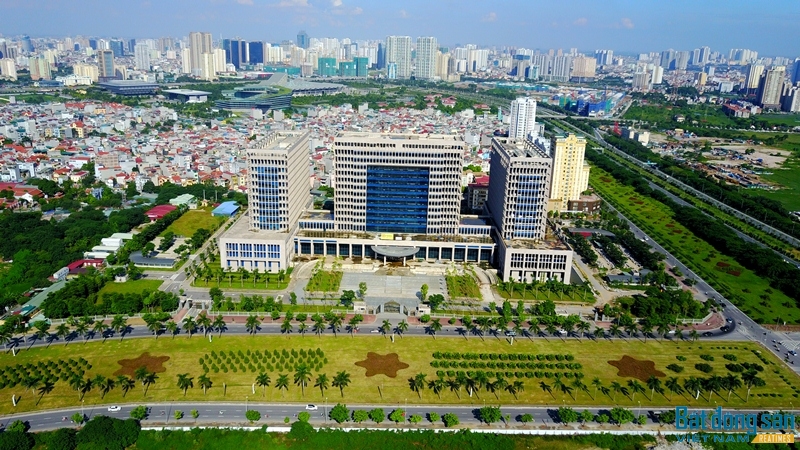 Trụ sở mới của Bộ Ngoại giao tại phường Mễ Trì (quận Nam Từ Liêm, Hà Nội). Ảnh: Trần Kháng.