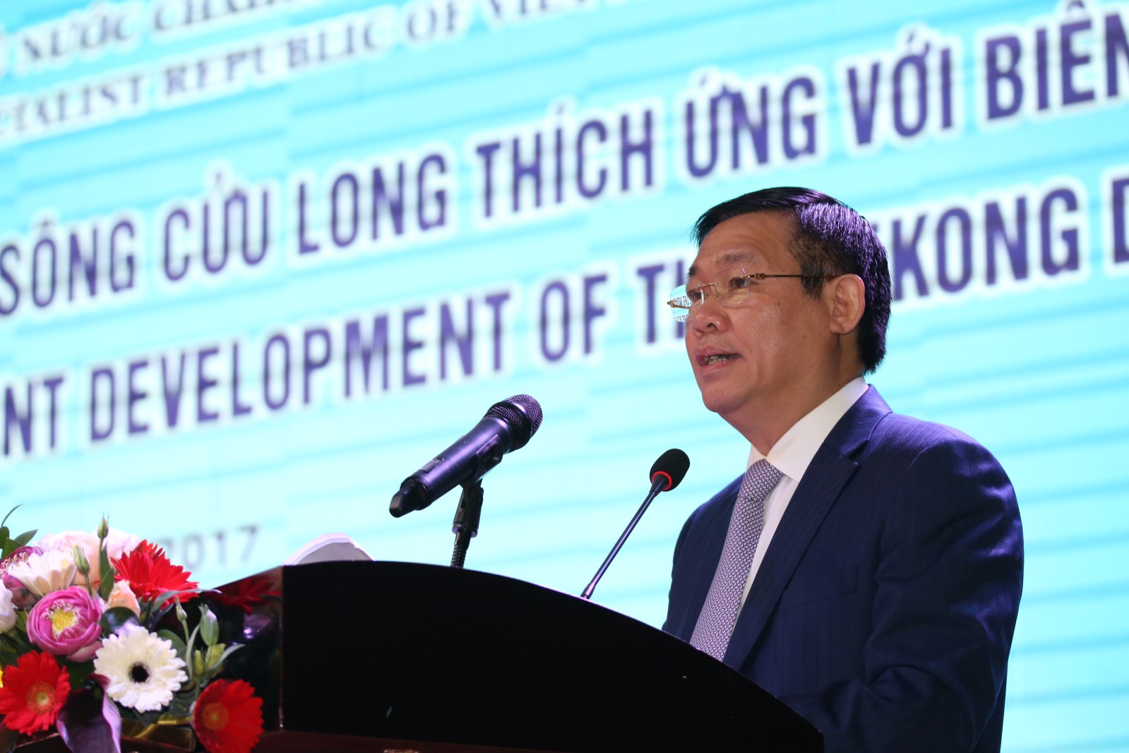 Phó Thủ tướng Vương Đình Huệ, Trưởng Ban Chỉ đạo Tây Nam Bộ phát biểu tại hội nghị. Ảnh: VGP/Xuân Tuyến.
