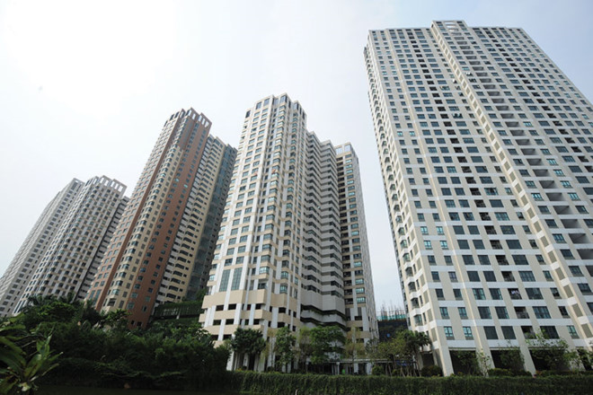 Khu chung cư và thương mại dịch vụ hỗn hợp Capitaland Hoàng Thành điều chỉnh tăng từ 992 căn lên 1.478 căn. Ảnh: Dũng Minh.