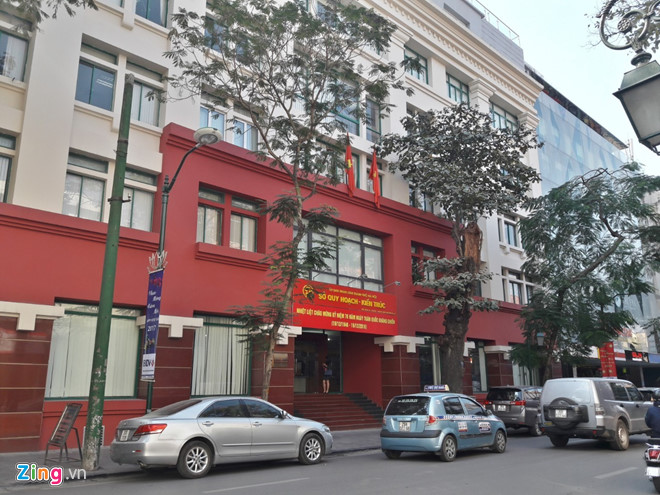 Trụ sở Sở Quy hoạch - Kiến trúc Hà Nội trên đường Tràng Thi. Ảnh: Hiếu Công.