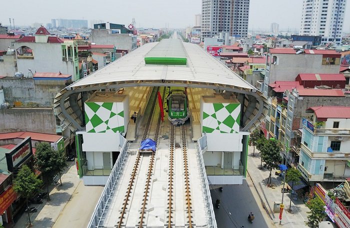 Đường sắt đô thị tuyến Cát Linh - Hà Đông chuẩn bị đưa vào khai thác.