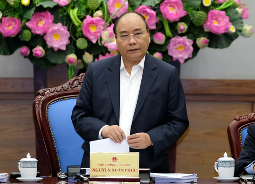 Thủ tướng nhấn mạnh 3 nội dung trọng tâm chỉ đạo điều hành năm 2018. Ảnh: VGP/Quang Hiếu.