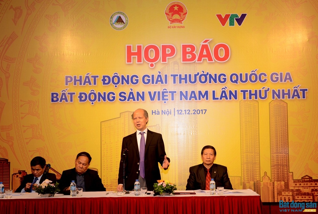 họp báo, chính thức phát động Giải thưởng Quốc gia Bất động sản Việt Nam (Vietnam National Property Award) lần thứ I (2017 – 2018)