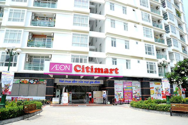 Chuỗi siêu thị lớn Aeon Citymart có mặt tại các khu căn hộ của Him Lam Land.