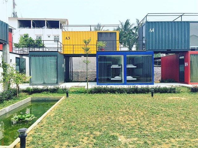 Một homestay được dựng từ container tại Đà Nẵng.