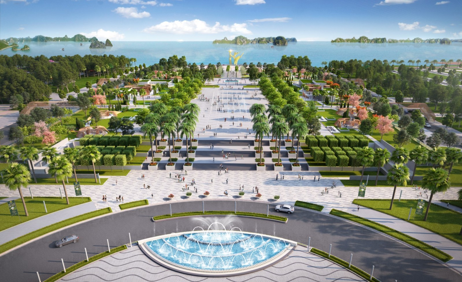 Dự án Sun Plaza Grand World nằm kề bên Quảng trường Sun Carnival Plaza - trung tâm sự kiện của Quảng Ninh.