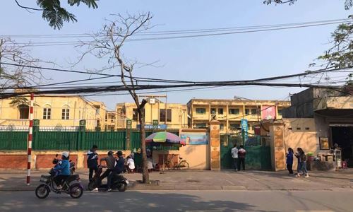 Trường Trần Phú trước khi bị đập bỏ xây khách sạn 5 sao.