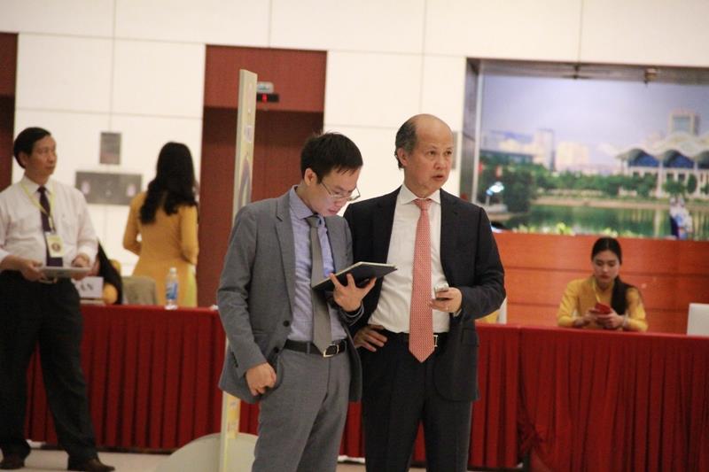 Ông Nguyễn Trần Nam, Trưởng Ban Tổ chức và Nhà báo Phạm Nguyễn Toan, Tổng Biên tập Tạp chí điện tử Bất động sản Việt Nam.
