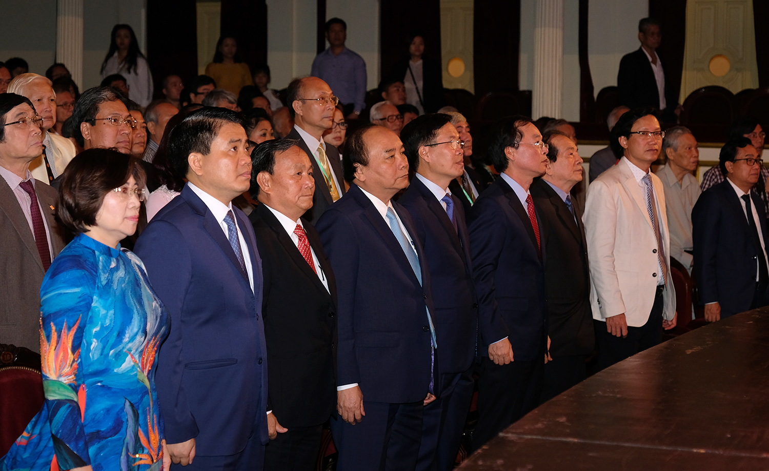 Thủ tướng Nguyễn Xuân Phúc cùng các đại biểu dự buổi lễ. - Ảnh: VGP/Quang Hiếu