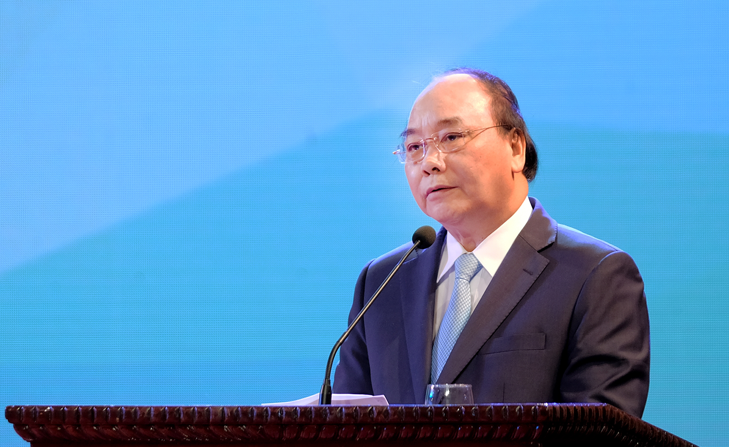 Thủ tướng Nguyễn Xuân Phúc phát biểu tại lễ kỷ niệm. - Ảnh: VGP/Quang Hiếu