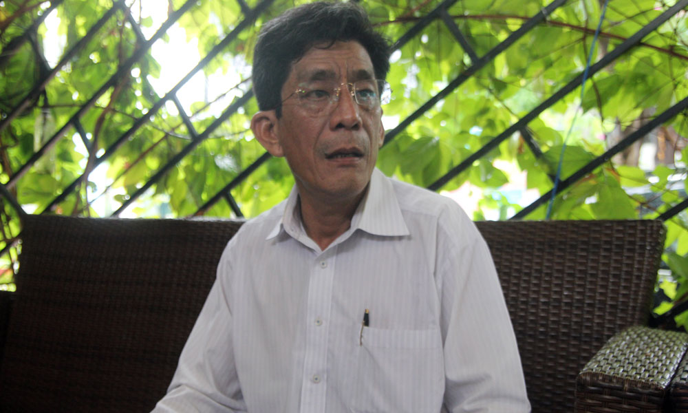 Ông Lê Văn Lung, đại diện cho nhóm 71 hộ dân khiếu kiện về vấn đề tranh chấp đất ở Thủ Thiêm