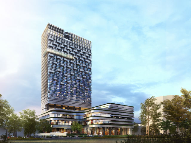Thiết kế dự án khách sạn 5 sao tại đất vàng 12 Trần Phú, TP. Hải Phòng (Ảnh: Vũ Hải).