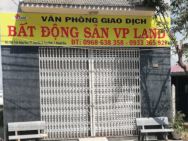 Một văn phòng giao dịch bất động sản ở huyện Vạn Ninh (Khánh Hòa). Ảnh: Đại Quang.