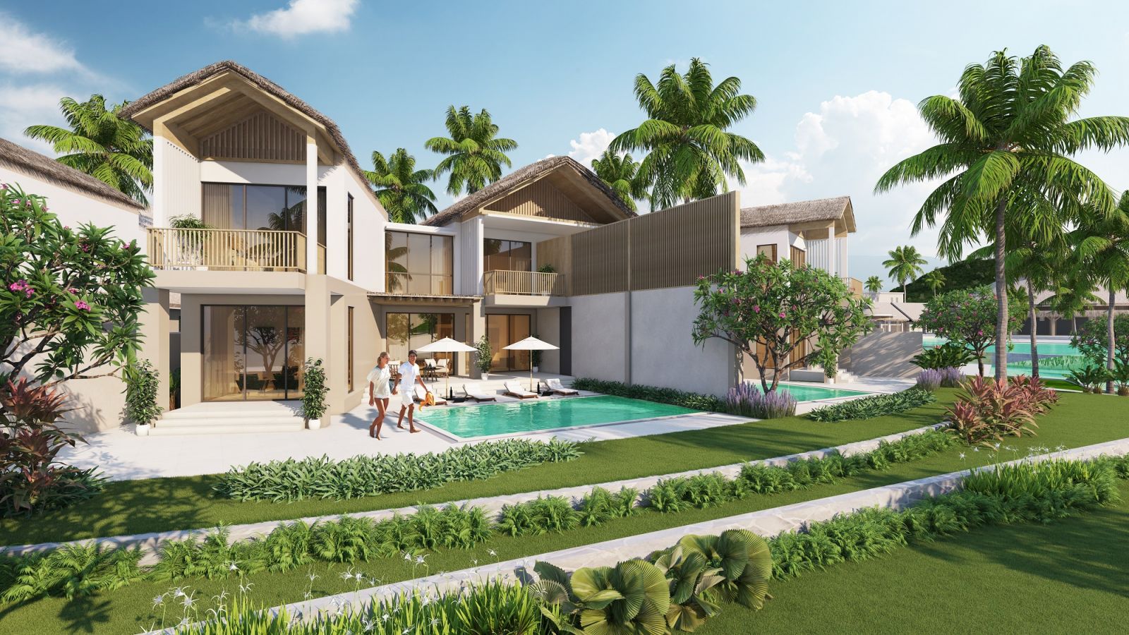 Với thiết kế tinh tế lãng mạn, villa Sun Premier Village Kem Beach Resort luôn trong tình trạng cháy hàng