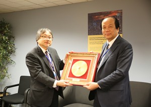 Bộ trưởng, Chủ nhiệm VPCP làm việc với Phó Chủ tịch WB phụ trách tài chính Akihiko Nishio. - Ảnh: VGP