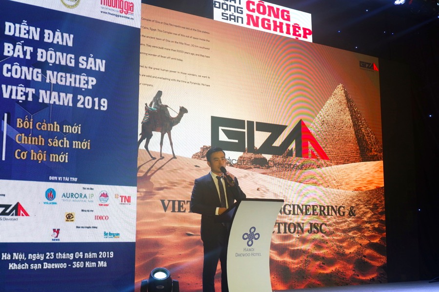 Ảnh 1 - CEO Giza E&C Ngô Hữu Tiệp tại Diễn đàn Bất động sản công nghiệp Việt Nam 2019