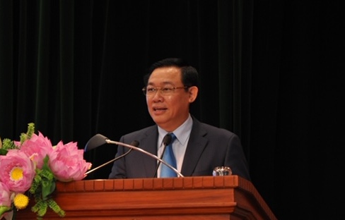 Phó Thủ tướng Vương Đình Huệ phát biểu tại hội thảo. Ảnh VGP/Thành Chung