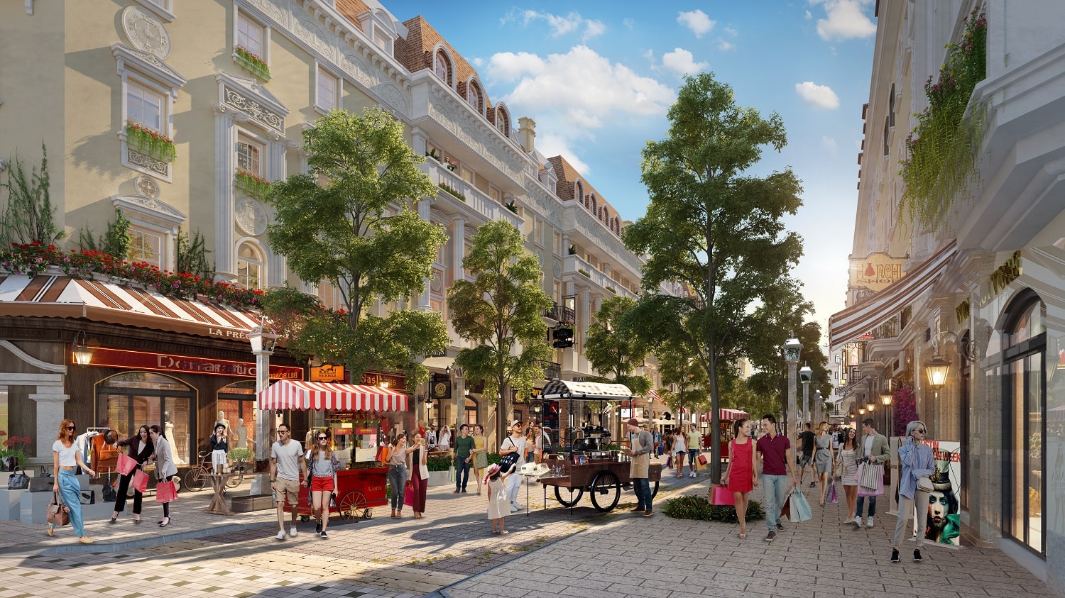 Tiểu khu Élyseé (Shophouse Europe) - dãy phố mua sắm đẳng cấp sắp hoàn thiện tại Hạ Long