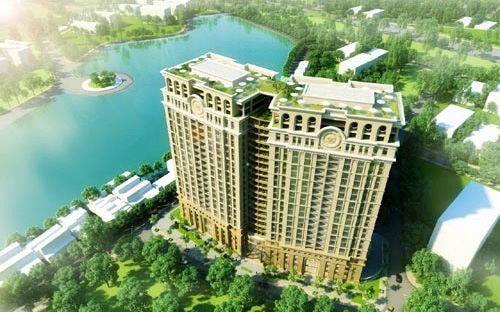 Công ty TNHH Thương mại dịch vụ khách sạn Tân Hoàng Minh thế chấp 1 phần tài sản gắn liền với đất hình thành trong lương lai dự án tại phường Ô Chợ Dừa, quận Đống Đa.