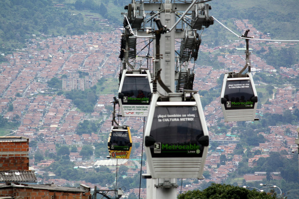 Hệ thống Metrocable tại Medellin, Colombia (Ảnh: Wordpress)